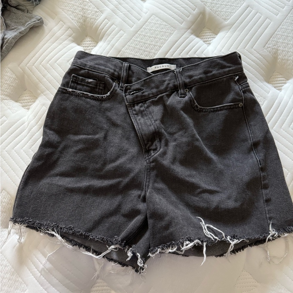 Black Denim Women's Shorts